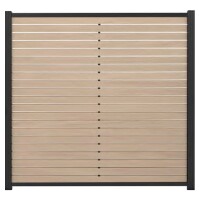 HANÖ-Serie SAND, 21 Lamellen 20 x 75/68 x 1793 mm BPC-Rhombus-SteckzaunWPC-Steckzaun „HANÖ“ in sand, ideal für Ihren Außenbereich., Maße 179 x 177 cm – Perfekt dimensioniert für eine praktische und ästhetische Platzierung.,  Art.-Nr.: T&J-44543