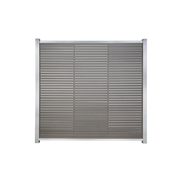 HÖRVIG-Serie BPC-Steckzaun, 180 x 180 cm, SCHIEFERGRAU inkl. Start-& Abschluss SILBEROptimaler Schutz und stilvolles Design in schiefergrau, ideal für Ihren Außenbereich., Maße 180 x 180 cm – Perfekt dimensioniert für eine praktische und ästhetische Platz