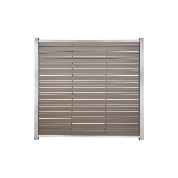 HÖRVIG-Serie BPC-Steckzaun, 180 x 180 cm, SCHOKOBRAUN inkl. Start-& Abschluss SILBEROptimaler Schutz und stilvolles Design in schokobraun, ideal für Ihren Außenbereich., Maße 180 x 180 cm – Perfekt dimensioniert für eine praktische und ästhetische Platzie