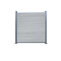 WAREN-Serie, WPC-Steckzaun-Set, ca. 175 x 180 cm, SMOKE WHITE Abschlussleiste und Clips separat in silber oder anthrazitModernes Design mit einfacher Montage: Der WPC-Steckzaun „WAREN“ vereint stilvolle Optik mit hoher Funktionalität. Dank des durchdachte