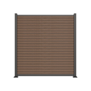 WISMAR-Serie, WPC-Steckzaun-Set, ca. 175 x 180 cm,...