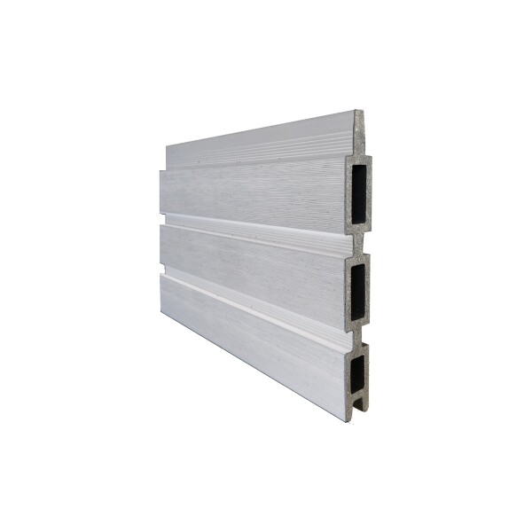 WAREN-Serie, WPC-Lamelle weiß 1795 x 150 x 20 mm, coextrudiertmodernes Design, coextrudiertes Material und daher besonders langlebig,  Art.-Nr.: T&J-44657