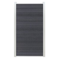 Start & Abschluss Set, SILBER, für ein SCHMALELEMENT 32/25 x 20 x 900 mm, Aluminiumaus langlebigem Aluminium, für alle ELZE- und ELSKOP-Zaunlamellen,  Art.-Nr.: T&J-44659