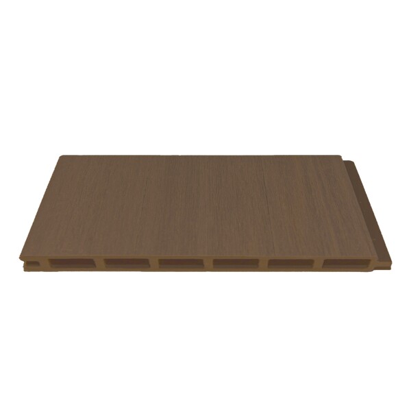 ELZE-Serie WPC-Steckzaunsystem, Zaunlamelle BREIT 20 x 280 x 1790 mm TEAK coextrudiertbesonders breite Lamellen mit einer Höhe von 280 mm, coextrudiertes Material und daher besonders langlebig,  Art.-Nr.: T&J-44673