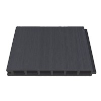 ELSKOP-Serie WPC-Steckzaunsystem, Zaunlamelle 20 x 140 x 1790 mm ANTHRAZIT coextrudiertbreite Lamellen mit einer Höhe von 140 mm, coextrudiertes Material und daher besonders langlebig,  Art.-Nr.: T&J-44677