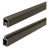 Aluminium-Abschlussleisten
Start & Abschluss Set, ANTHRAZIT, 32/25 x 20 x 1800 mm Aluminiumaus langlebigem Aluminium, für alle WPC-Bretter mit Nut und Feder,  Art.-Nr.: T&J-44685