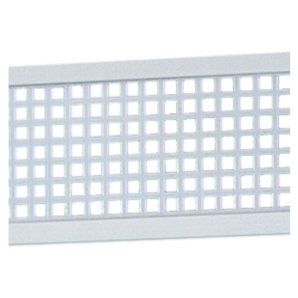 Gitterfüllung Aluminium, SILBER, 20 x 150 x 1800 mm hell eloxiertaus langlebigem Aluminium, für alle ELZE- und ELSKOP-Zaunlamellen,  Art.-Nr.: T&J-44686