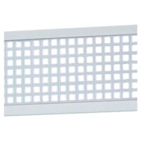 Gitterfüllung Aluminium, SILBER, 20 x 150 x 1800 mm hell eloxiertaus langlebigem Aluminium, für alle ELZE- und ELSKOP-Zaunlamellen,  Art.-Nr.: T&J-44686