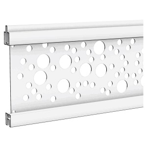 Gitterfüllung Kreise, SILBER, 20 x 140 x 1800 mm...