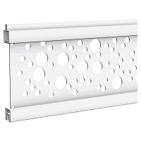 Gitterfüllung Kreise, SILBER, 20 x 140 x 1800 mm Aluminium hell eloxiert, ,  Art.-Nr.: T&J-44688