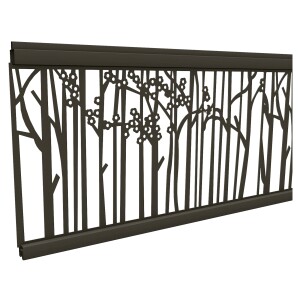 Gitterfüllung Bambus, ANTHRAZIT, 20 x 280 x 1800 mm...