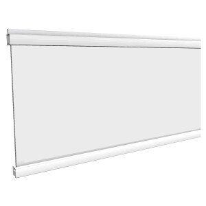 Glasfüllung Satiniert, SILBER, 20 x 280 x 1800 mm...