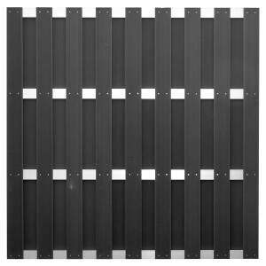 ELDENA-Serie ANTHRAZIT, 180 x 180 cm, WPC-Bretterzaun 4...