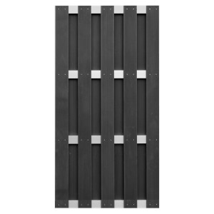 ELDENA-Serie ANTHRAZIT, 90 x 180 cm, WPC-Bretterzaun 4...
