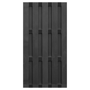 EMDEN-Serie ANTHRAZIT, 90 x 180 cm, WPC-Bretterzaun 4...