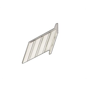 Zaunhalter für ECKELEMENTE, SILBER, Set mit 7...