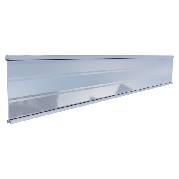 TJÖRN-Serie WPC-Steckzaunsystem, Glasfüllung, 6 x 206 x 1793 mm SILBERzur individuellen Zaungestaltung , passt zu allen TJÖRN-Steckzaun-Lamellen,  Art.-Nr.: T&J-44755