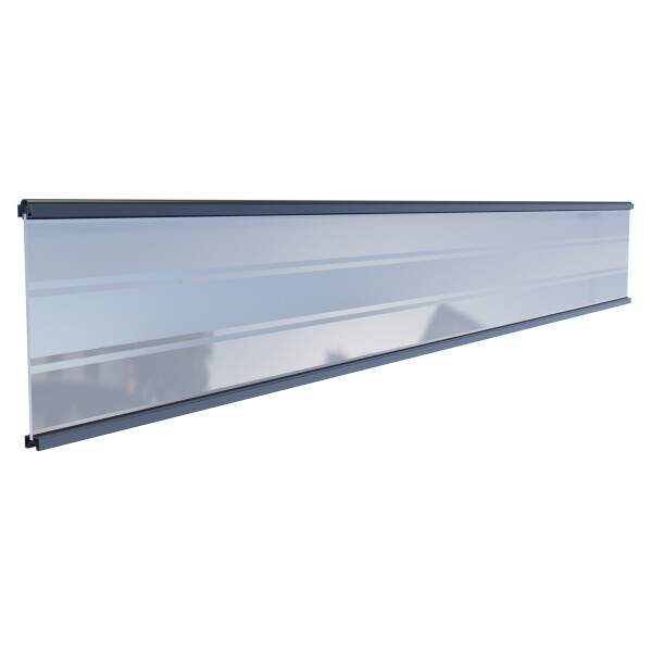 TJÖRN-Serie WPC-Steckzaunsystem, Glasfüllung, 6 x 206 x 1793 mm ANTHRAZITzur individuellen Zaungestaltung , passt zu allen TJÖRN-Steckzaun-Lamellen,  Art.-Nr.: T&J-44756