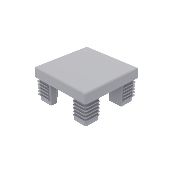 Kunststoff-Pfostenkappe, 68 x 68 x 40 mm, grau für Aluminium-Steckzaunpfosten, ,  Art.-Nr.: T&J-44763