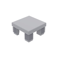 Kunststoff-Pfostenkappe, 68 x 68 x 40 mm, grau für Aluminium-Steckzaunpfosten, ,  Art.-Nr.: T&J-44763