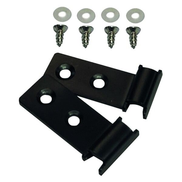 Befestigungsclips für Alu-Abdeckleisten, anthrazit 2 Alu-Clips inkl. SchraubenRobuste Aluminium-Befestigungsklammern sichern Ihre WPC-Zaun-Abschlussleisten schnell und einfach – für Stabilität und Diebstahlschutz., Langlebig und pflegeleicht: Diese Alumin