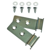 Befestigungsclips für Alu-Abdeckleisten, silber 2 Alu-Clips inkl. SchraubenRobuste Aluminium-Befestigungsklammern sichern Ihre WPC-Zaun-Abschlussleisten schnell und einfach – für Stabilität und Diebstahlschutz., Langlebig und pflegeleicht: Diese Aluminium