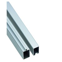 SKÄR-Serie BPC-Steckzaunsystem, SET Start- & Abschlussleiste 20 x 40 x 1790 mm, Aluminium silberaus langlebigem Aluminium, für alle SKÄR-Zaunlamellen,  Art.-Nr.: T&J-44882