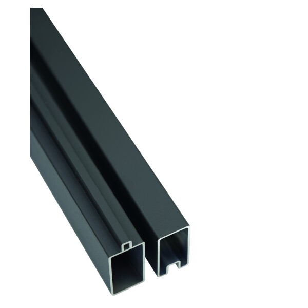 SKÄR-Serie BPC-Steckzaunsystem, SET Start- & Abschlussleiste 20 x 40 x 1790 mm, Aluminium ANTHRAZITaus langlebigem Aluminium, für alle SKÄR-Zaunlamellen,  Art.-Nr.: T&J-44883