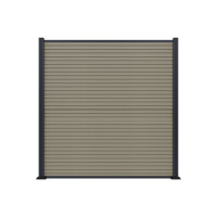 WAREN-Serie, WPC-Steckzaun-Set, ca. 179,5 x 180 cm, ANTIQUE Abschlussleiste und Clips separat in silber oder anthrazitModernes Design mit einfacher Montage: Der WPC-Steckzaun „WAREN“ vereint stilvolle Optik mit hoher Funktionalität. Dank des durchdachten 