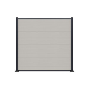 MAX WPC-Steckzaun, beige, 175 x 168 cm...
