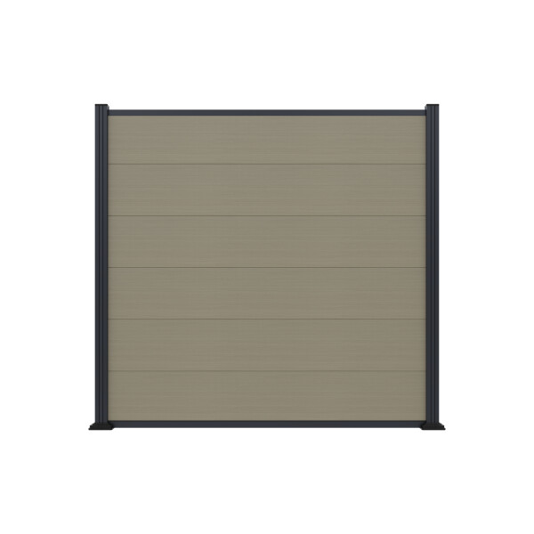 MAX -XL WPC-Steckzaun, antique, 175 x 168 cm coextrudiertDer MAX-XL WPC-Zaun mit coextrudierter Oberfläche ist 175 x 168 cm groß und bietet optimalen Sichtschutz bei gleichzeitig elegantem Design., Mit nur sechs hochwertigen WPC-Brettern (280 x 1790 mm) ü