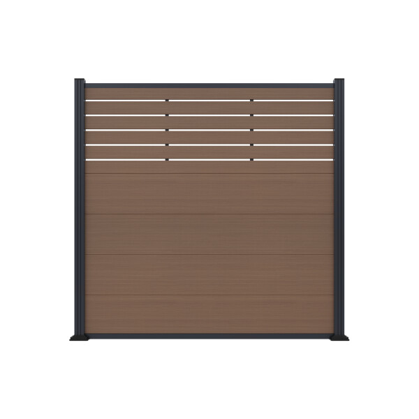 MALCHOW WPC-Zaun; teak, 181 x 180 cm, coextrudiert inkl. 12 Alu-Abstandhalter und Start-/ Abschlussleiste anthrazitDer MALCHOW WPC-Steckzaun vereint ansprechendes Design mit optimalem Sicht- und Windschutz – ideal für mehr Privatsphäre in Ihrem Garten!, M