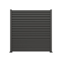 SYLT-Serie, Alu-Rhombuszaun-Set, ca. 180 x 180 cm, anthrazit keine Start-/ Abschlussleiste notwendigModerner Alu-Rhombuszaun 180 × 180 cm in Anthrazit – 22 Leisten aus Aluminium mit strukturierter Oberfläche – pflegeleicht & langlebig., Komplettset im Kar