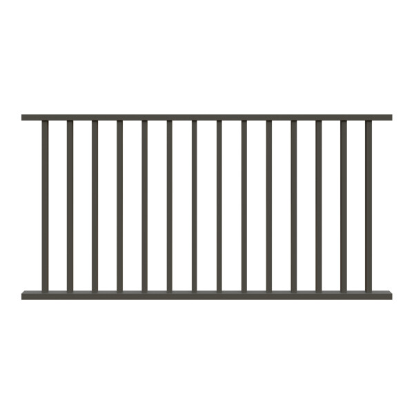 EUTIN-Serie Gartenzaun, 180 x 90 cm, gerade Ausführung Aluminium, anthrazitAluminium-Rahmen RAL 7022: modern, langlebig und witterungsbeständig – ideal für zeitgemäße Gartenanlagen., Maße 180 × 80 cm: stabile Riegel (30/40 mm) und Latten (25/25 mm) für ma