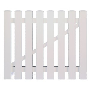 LIGHTLINE KS-Vorgartentor weiß, 100 x 80 cml. inkl....