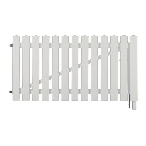 LIGHTLINE KS-Vorgartentor weiß, 300 x 80 cm,...