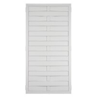 LIGHTLINE KS-LAMELLENZAUN, 90 x 180 cm Füllung / Rahmen WEISSaus hochwertigem Fensterkunststoff hergestellt, Lieferung erfolgt inkl. der Zaunhalter,  Art.-Nr.: T&J-46223