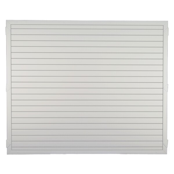 LIGHTLINE KS-Zaunelement, 180 x 150 cm Füllung weiß / Rahmen weißaus hochwertigem Fensterkunststoff hergestellt, Lieferung erfolgt inkl. der Zaunhalter,  Art.-Nr.: T&J-46283