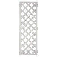 LIGHTLINE KS-Rankgitter, 60 x 180 cm Füllung weiß / Rahmen weißaus hochwertigem Fensterkunststoff hergestellt, Lieferung erfolgt inkl. der Zaunhalter,  Art.-Nr.: T&J-46284