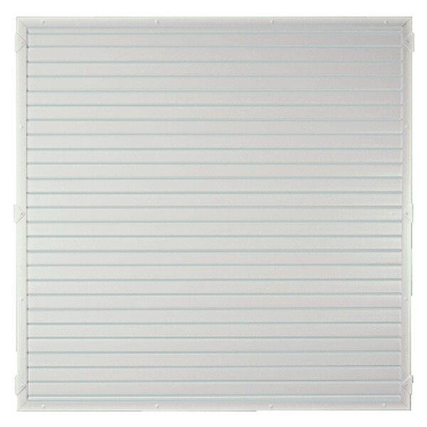 LIGHTLINE KS-Zaunelement, 180 x 180 cm Füllung weiß / Rahmen weißaus hochwertigem Fensterkunststoff hergestellt, Lieferung erfolgt inkl. der Zaunhalter,  Art.-Nr.: T&J-46285