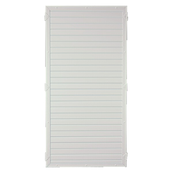 LIGHTLINE KS-Zaunelement, 90 x 180 cm Füllung weiß / Rahmen weißaus hochwertigem Fensterkunststoff hergestellt, Lieferung erfolgt inkl. der Zaunhalter,  Art.-Nr.: T&J-46286