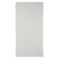 LIGHTLINE KS-Zaunelement, 90 x 180 cm Füllung weiß / Rahmen weißaus hochwertigem Fensterkunststoff hergestellt, Lieferung erfolgt inkl. der Zaunhalter,  Art.-Nr.: T&J-46286