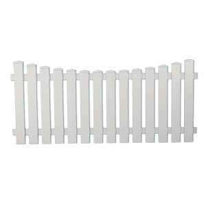 LIGHTLINE Vorgarten Tiefbogen, weiß, 180 x 80/70 cm...