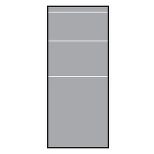 VETRO Glasscheibe, B 515 x H 1200 mm Streifen-Dekor 81, satiniertHochwertiges Material: Die VETRO Glasscheibe besteht aus 8 mm starkem Einscheibensicherheitsglas (ESG), das außergewöhnliche Stabilität und Langlebigkeit bietet. Dieses Glas ist besonders ro