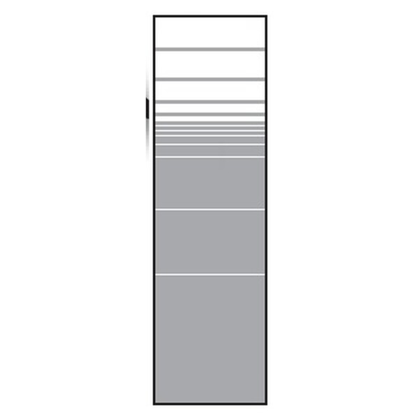 VETRO Glasscheibe, B 515 x H 1800 mm Streifen-Dekor 81, satiniertHochwertiges Material: Die VETRO Glasscheibe besteht aus 8 mm starkem Einscheibensicherheitsglas (ESG), das außergewöhnliche Stabilität und Langlebigkeit bietet. Dieses Glas ist besonders ro