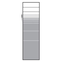VETRO Glasscheibe, B 515 x H 1800 mm Streifen-Dekor 81, satiniertHochwertiges Material: Die VETRO Glasscheibe besteht aus 8 mm starkem Einscheibensicherheitsglas (ESG), das außergewöhnliche Stabilität und Langlebigkeit bietet. Dieses Glas ist besonders ro