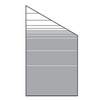 VETRO Glasscheibe ECKE rechts, B 1030 x H 1800/1200 mm Streifen-Dekor 81, satiniertHochwertiges Material: Die VETRO Glasscheibe besteht aus 8 mm starkem Einscheibensicherheitsglas (ESG), das außergewöhnliche Stabilität und Langlebigkeit bietet. Dieses Gla