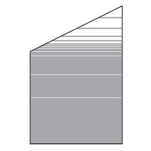 VETRO Glasscheibe ECKE links, B 1200 x H 1200/1800 mm...