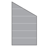 VETRO Glasscheibe ECKE rechts, B 1030 x H 1800/1200 mm Streifen-Dekor 82, satiniertHochwertiges Material: Die VETRO Glasscheibe besteht aus 8 mm starkem Einscheibensicherheitsglas (ESG), das außergewöhnliche Stabilität und Langlebigkeit bietet. Dieses Gla