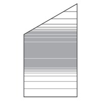 VETRO Glasscheibe ECKE links, B 1030 x H 1200/1800 mm Streifen-Dekor 83, satiniertHochwertiges Material: Die VETRO Glasscheibe besteht aus 8 mm starkem Einscheibensicherheitsglas (ESG), das außergewöhnliche Stabilität und Langlebigkeit bietet. Dieses Glas